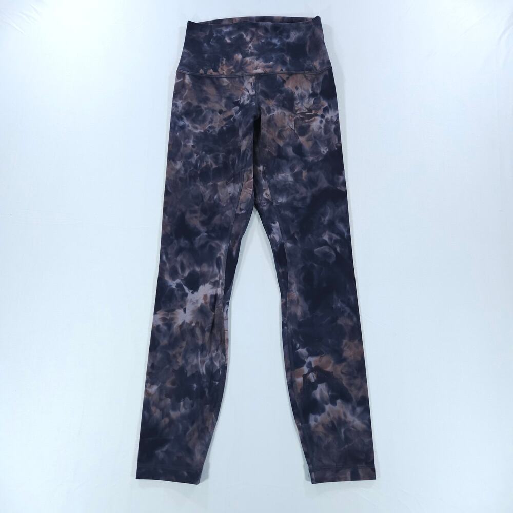 Lululemon Align High Rise Pant 28" Diamond Dye Navy Brown Leggings Size 4